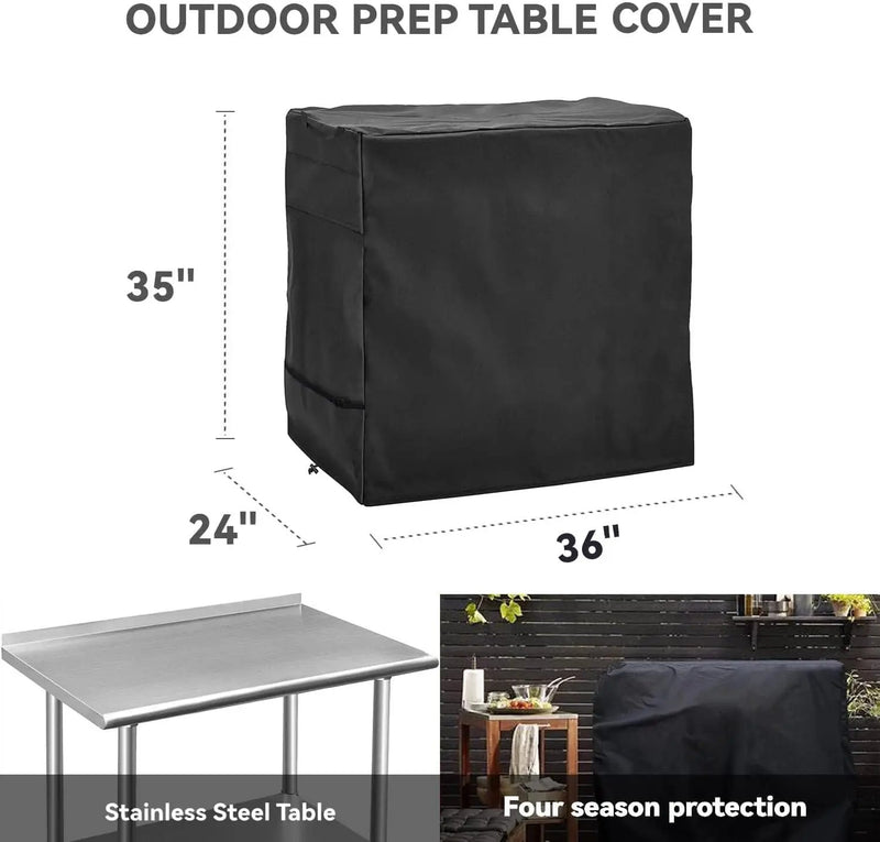 Outdoor Prep Table Cover - Heavy Duty Waterproof Cover for Keter Unity Small Portable Table, Compatible with 36 inch Outdoor Utility Cart and Storage Cabinet by GreenHaven Gardens