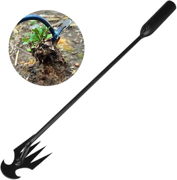 MOTEERLLU Weeding Artifact Uprooting Weeding Tool Gardening, 4-Claw Manganese Steel Weed Puller Garden Hand Weeder Tools, Weed Picker Grass Remover Tool by GreenHaven Gardens