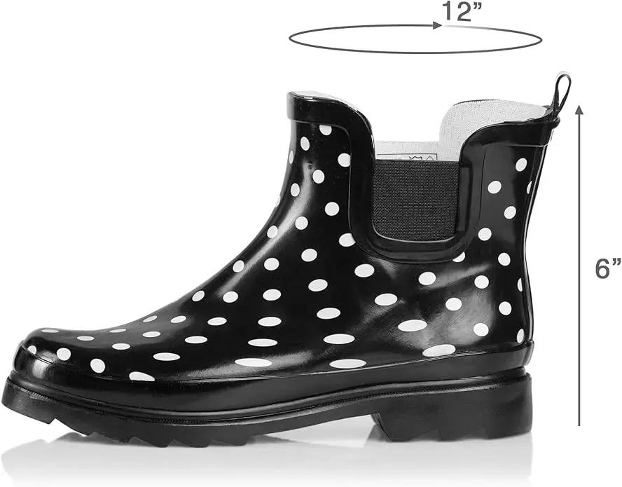 NORTY - Womens Ankle Rain Boots - Ladies Waterproof Winter Spring Garden Boot runs ½ size large by GreenHaven Gardens