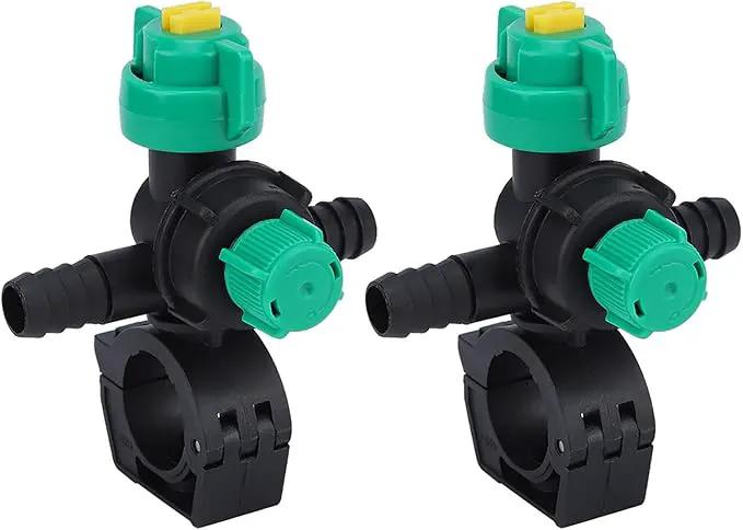 Misting Nozzles, External Thread Agricultural Sprayer Fan Shaped Spraying Nozzle, Hose Drip Irrigation Sprayer Nozzle for Agriculture, 2 Pcs by GreenHaven Gardens