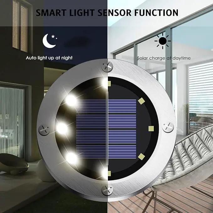 Solar Ground Lights - 16 Pack, In-Ground Pathway Lights for Garden, Lawn, Yard, Patio, Driveway, Steps and Walkway - White by GreenHaven Gardens