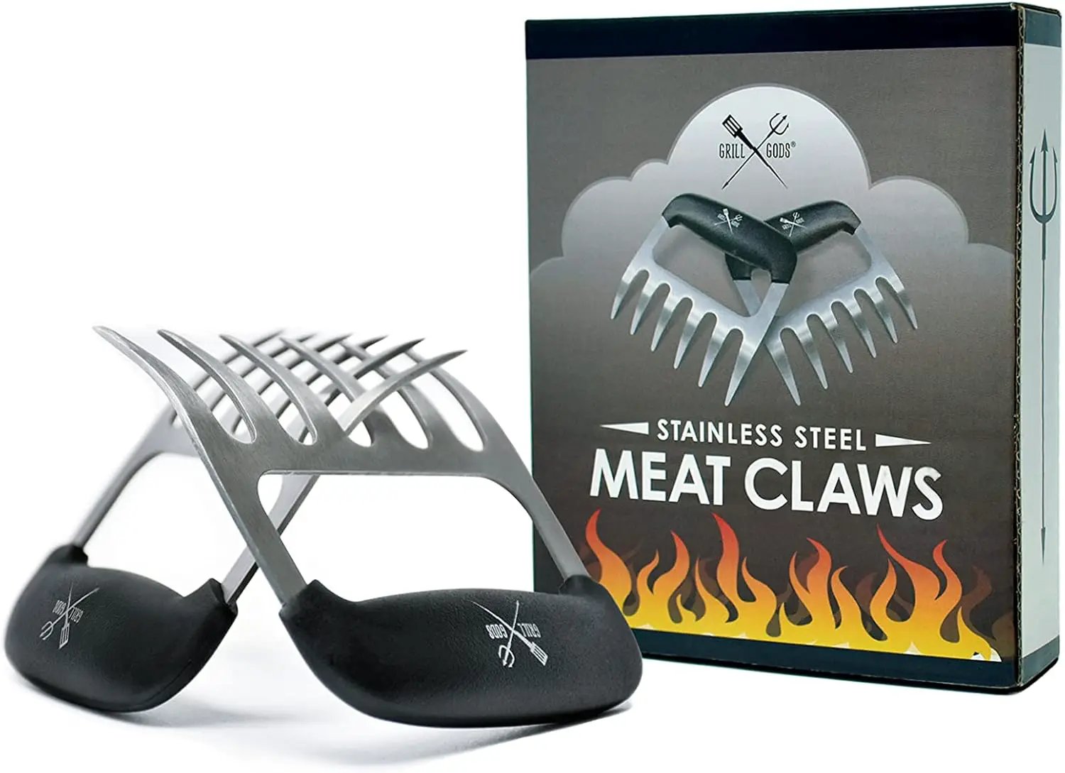 Meat Claws - Stainless Steel Smoker Accessories - Ultra-Sharp Meat Shredder will Easily Tear up Pulled Pork, Chicken, and Brisket - with Heat Resistant Handles by GreenHaven Gardens