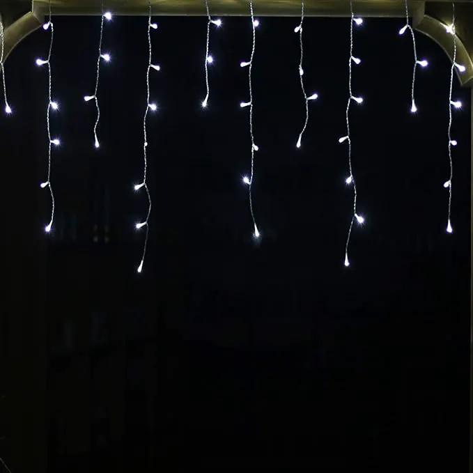 YASENN 300Led Icicle Style String Lights 29.5FT,Update Connectable 8 Lighting Modes with Timer Icicle Lights for Home Garden Outdoor Indoor Eave Decor (Cool White LED White Cable) by GreenHaven Gardens