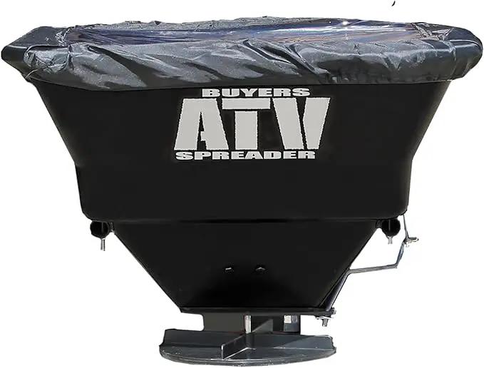 Buyers Products ATVS100 ATV All-Purpose Broadcast Spreader 100 lbs. Capacity with Rain Cover , Black by GreenHaven Gardens