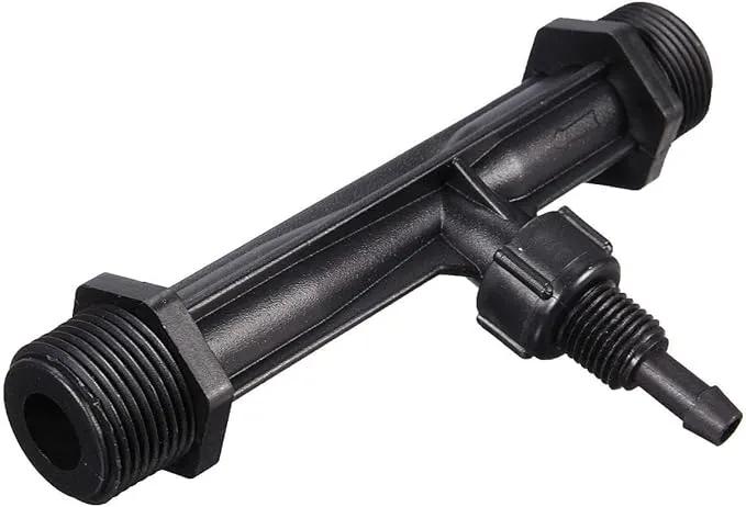 Fertilizer Injector Tube, Irrigation Venturi Fertilizer Injector, 1/2" 3/4” 1” Inch Agriculture Garden Fertilizer Mixer Injector Agriculture Tool Plastic Black(1 inch) by GreenHaven Gardens