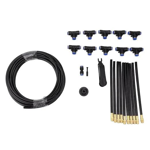 Haofy Drip Irrigation Kit, 360° Bendable Watering System Adjustable Bendable Nozzle Copper Sprayer atomizing System for Garden Yard Lawn Patio Plants Flower Bed (US Standard) by GreenHaven Gardens