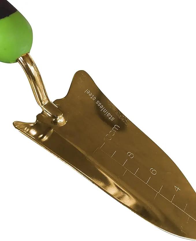 Garden Guru Titanium Transplanter Trowel Shovel - Rust Resistant - Ergonomic Handle - Perfect Hand Shovel Tool for Gardening Weeding Transplanting and Digging in Garden Beds by GreenHaven Gardens