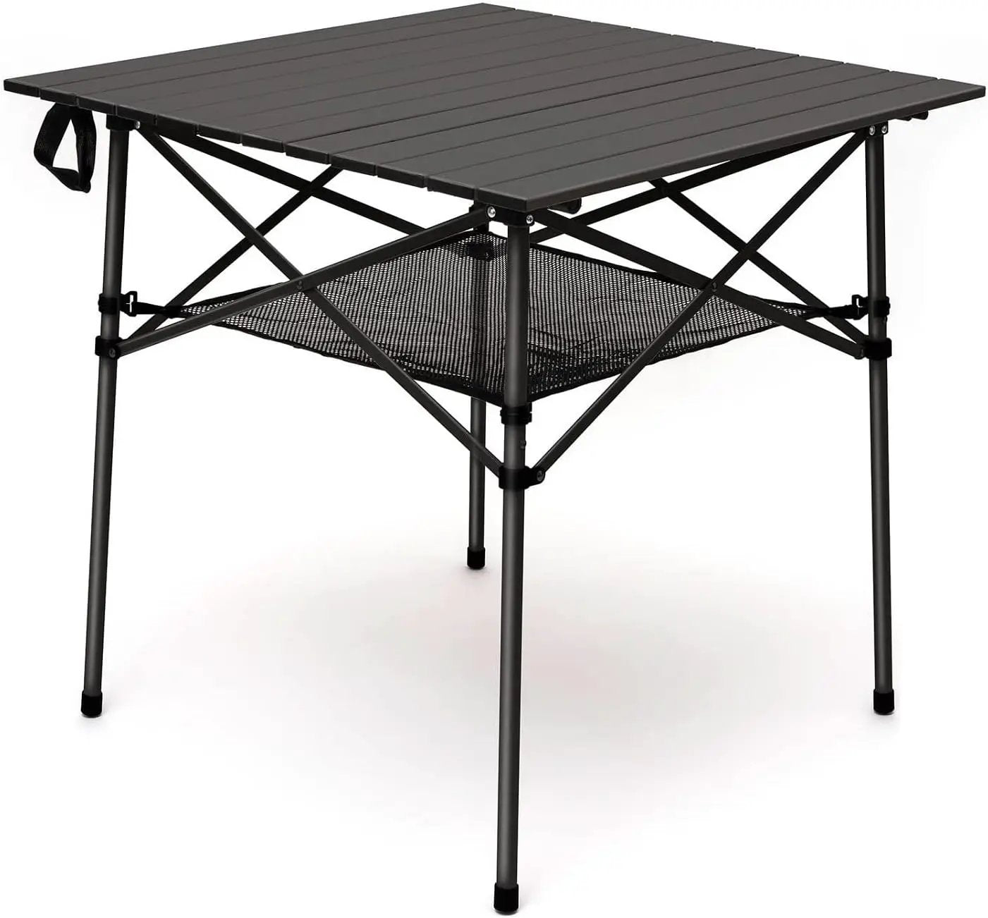 SUNNYFEEL Outdoor Folding Table | Lightweight Compact Aluminum Camping Table, Roll Up Top 4 People Portable Camp Square Tables with Carry Bag for Picnic/Cooking/Beach/Travel/BBQ by GreenHaven Gardens