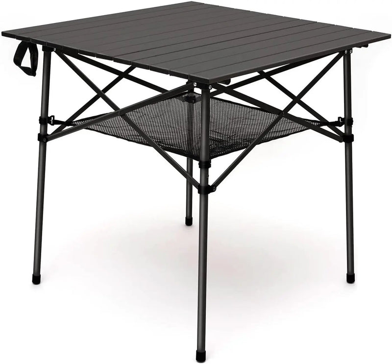 SUNNYFEEL Outdoor Folding Table | Lightweight Compact Aluminum Camping Table, Roll Up Top 4 People Portable Camp Square Tables with Carry Bag for Picnic/Cooking/Beach/Travel/BBQ by GreenHaven Gardens
