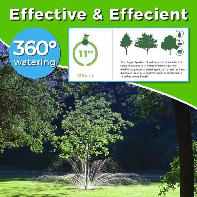 Tree Sprinkler with 360° Outward Direction | Water Sprinkler for Trees That Reaches The Nutrition Zone for Tree Root Watering (11") by GreenHaven Gardens