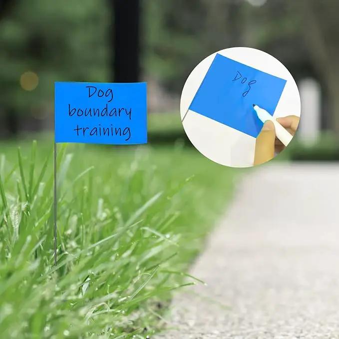Zozen Marking Flags, Blue Color/1000 Pcs/15x4x5 Inch, Yard Flags for Lawn & Irrigation & Landscape & Sprinkler & Survey & Dog Training. by GreenHaven Gardens