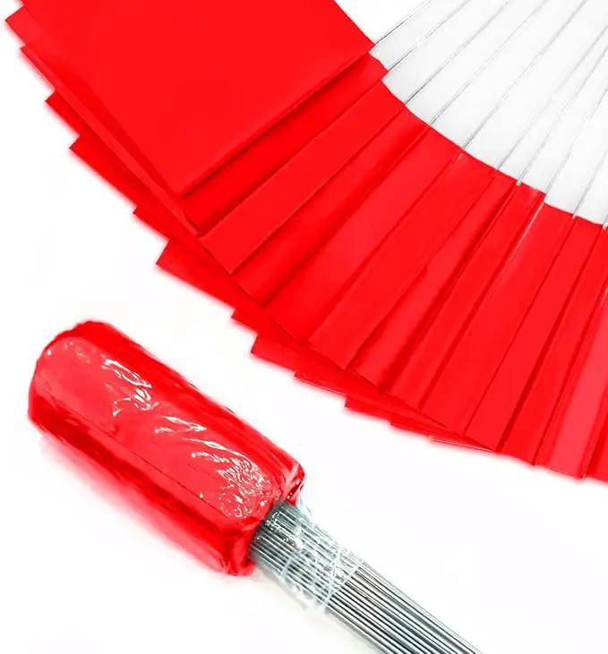 Zozen 100Pack Red Marking Flags, Writable/15x4x5 Inch, Yard Flags for Lawn & Irrigation & Landscape & Sprinkler & Survey & Dog Training. by GreenHaven Gardens
