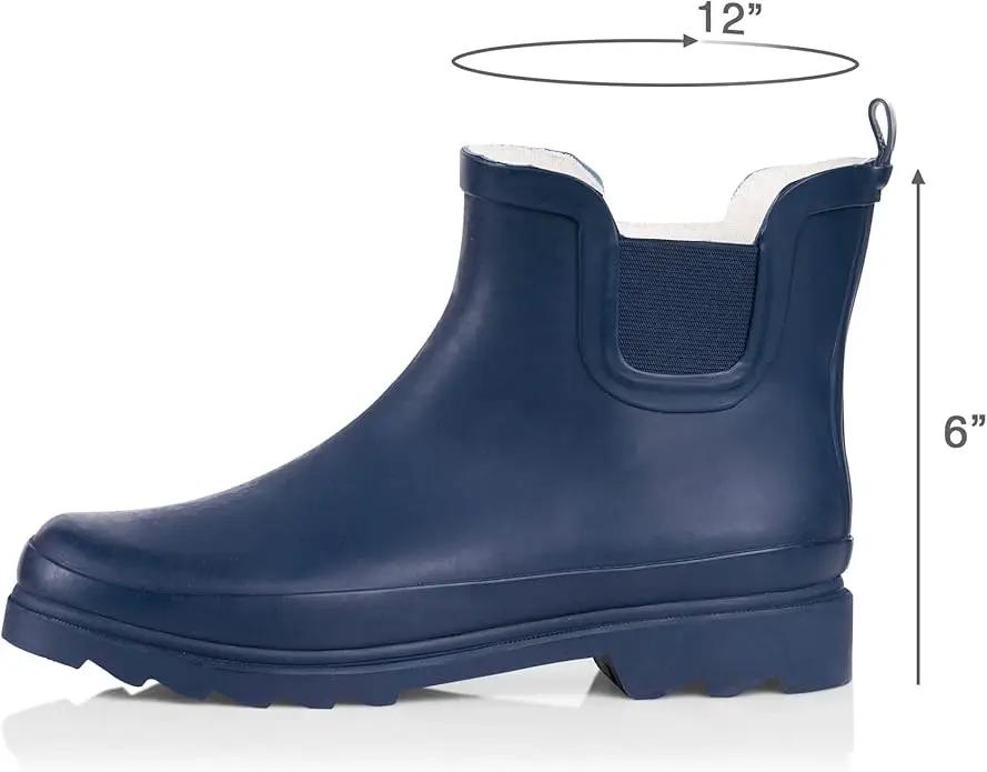NORTY - Womens Ankle Rain Boots - Ladies Waterproof Winter Spring Garden Boot runs ½ size large by GreenHaven Gardens