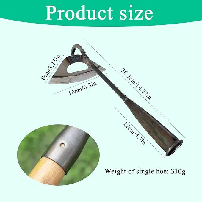 Garden Hoe All-Steel Hardened Hollow Hoe, Sharp Durable Garden Weeding Tools, Garden Edger Weeder Portable Household Vegetable Garden Shovel for Backyard Loosening Farm Planting Weeding by GreenHaven Gardens
