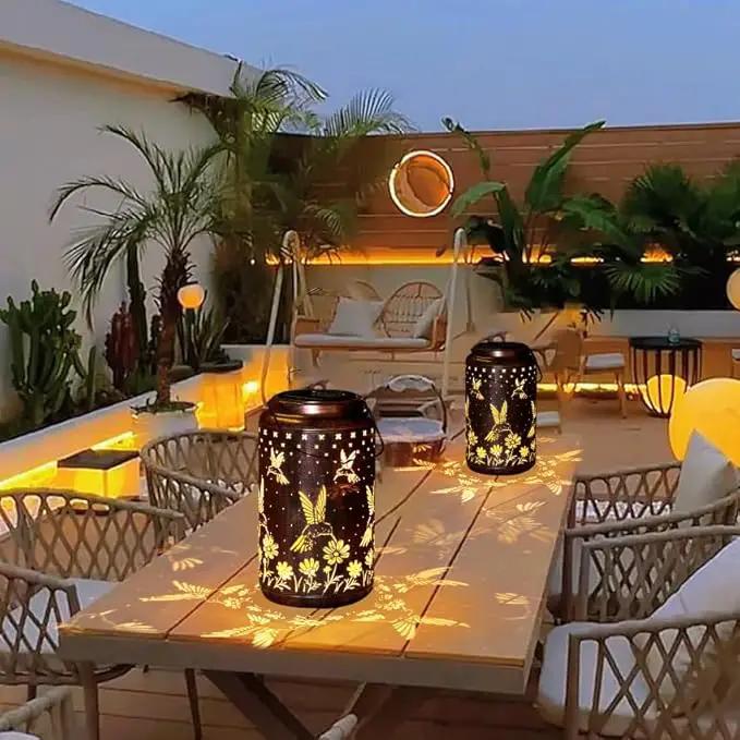 Solar Lanterns Outdoor Waterproof Hanging Hummingbird Solar Lights Outdoor Decorations Gifts for Women Mom Grandma LED Lanterns Garden Decor Outside for Yard, Patio, Backyard by GreenHaven Gardens