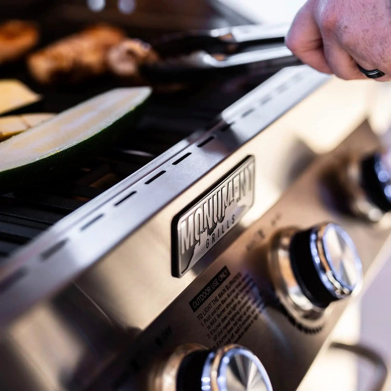 Monument Grills Larger 4-Burner Propane Gas Grills Stainless Steel with Cooking Grids(2 Items) by GreenHaven Gardens