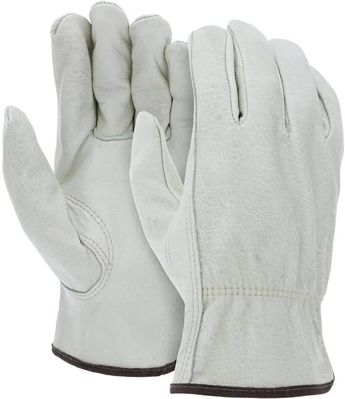 ATERET 36 Pairs Small Heavy Duty Durable Cowhide Leather Work Gloves I Driver Gloves for Truck Driving, Warehouse, Gardening, Farming by GreenHaven Gardens