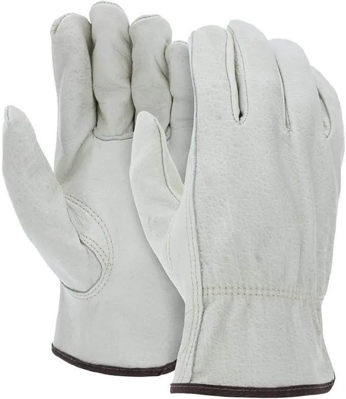 ATERET 36 Pairs X-Large Heavy Duty Durable Cowhide Leather Work Gloves I Driver Gloves for Truck Driving, Warehouse, Gardening, Farming by GreenHaven Gardens