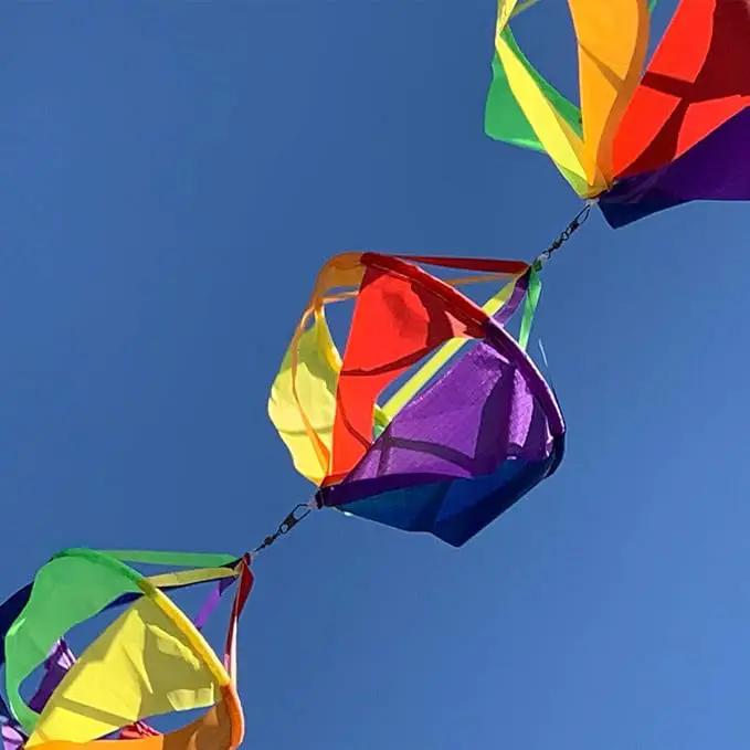 9KM DWLIFE 62" Fashion Windsocks Wind Twister Spinners Rainbow Kite Socks Flag Garden Yard Decoration by GreenHaven Gardens