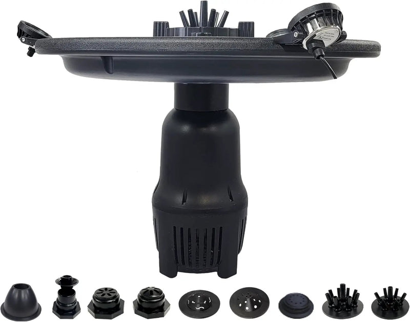 HALF OFF PONDS Floating Fountain – 1 HP Pond Aerator, 100' Cord – 15,000 GPH Water Pump – 13 Spray Patterns - White LED Lights – Energy-Efficient - for Large Ponds, Lakes & Water Gardens by GreenHaven Gardens