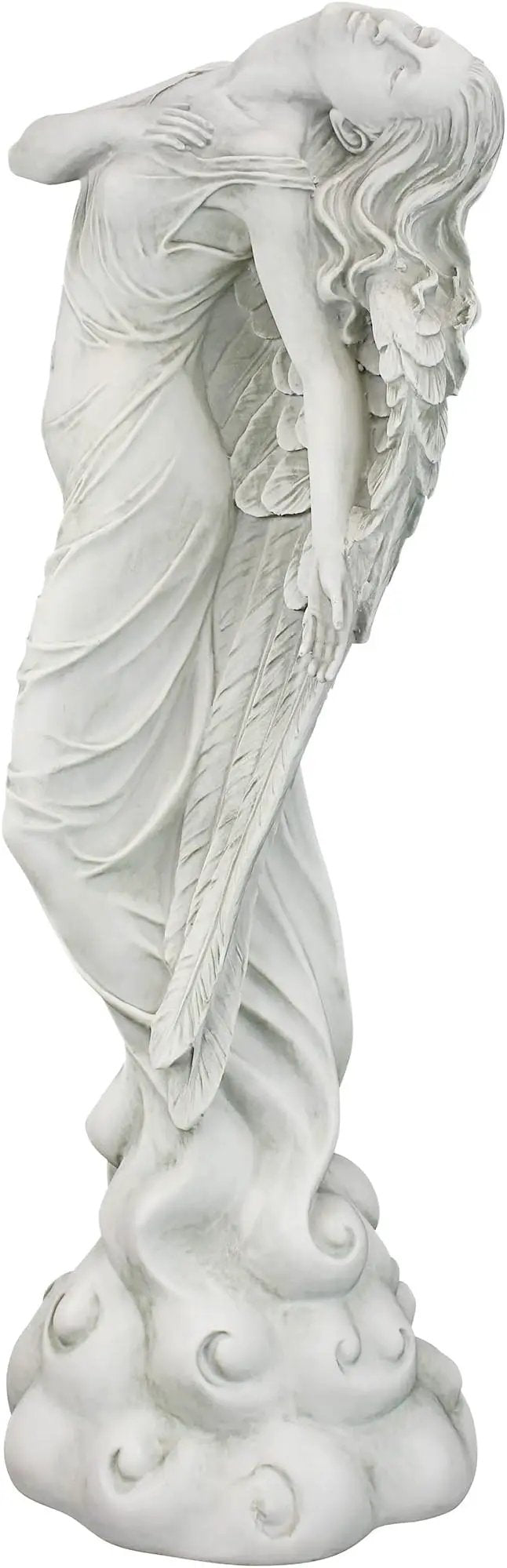 Design Toscano Ascending Angel Garden Statue, Medium, Antique Stone by GreenHaven Gardens