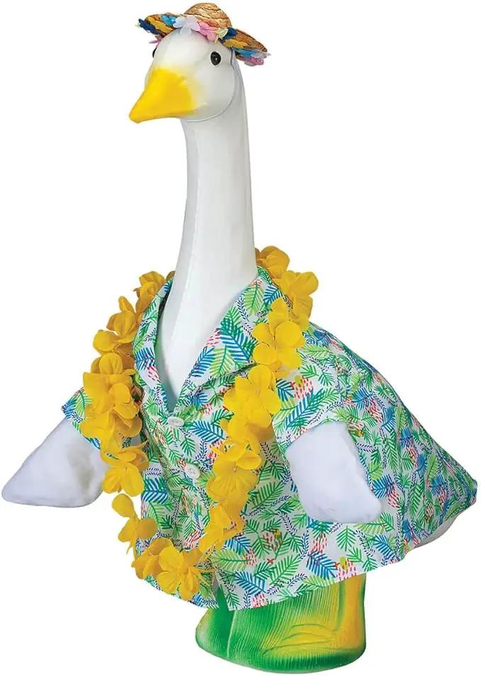 Fox Valley Traders Hawaiian Goose Outfit by GagglevilleTM, Fits Large 23" H Statue by GreenHaven Gardens