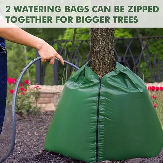 REMIAWY Tree Watering Bag, 20 Gallon Slow Release Watering Bag for Trees, Tree Irrigation Bag Made of Durable PVC Material with Zipper (4 Pack 5-8 Hours Releasing Time) by GreenHaven Gardens