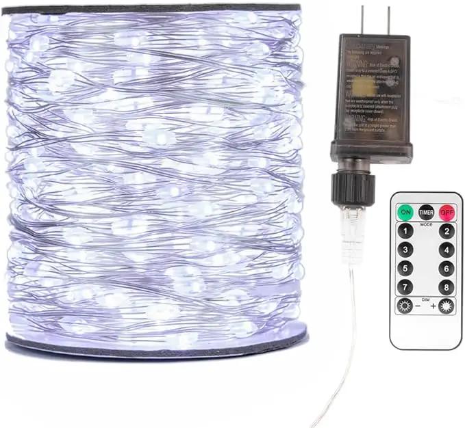 Fairy Lights Plug in,66FT 400 LEDs Waterproof String Lights,Twinkle Light with Remote for Outdoor Indoor Christmas Wedding Birthday Garden Party Decorations,2 Inch Space,Cool White by GreenHaven Gardens