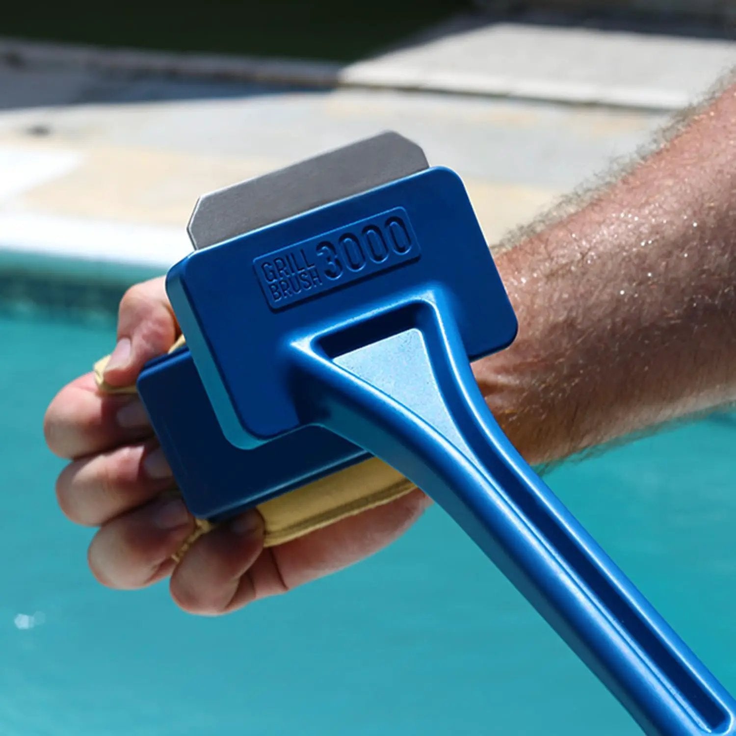 Grill Rescue BBQ Replaceable Scraper Cleaning Head, Bristle Free - Safe, Durable and Unique Scraper Tools for Cast Iron or Stainless-Steel Grates, Barbecue Cleaner (GB3000 Head) by GreenHaven Gardens