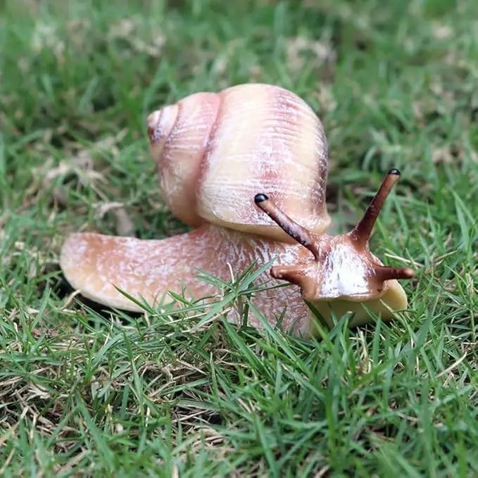 2 Pcs Snail Figurine Miniature Snail Model Realistic Animal Figurines Fairy Garden Micro Landscape Decor by GreenHaven Gardens
