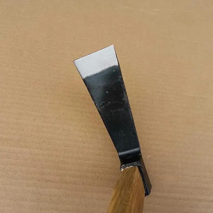 Kana Hoe 217 Japanese Garden Tool - Hand Hoe/Sickle is Perfect for Weeding and Cultivating. The Blade Edge is Very Sharp. (Beige-009) by GreenHaven Gardens