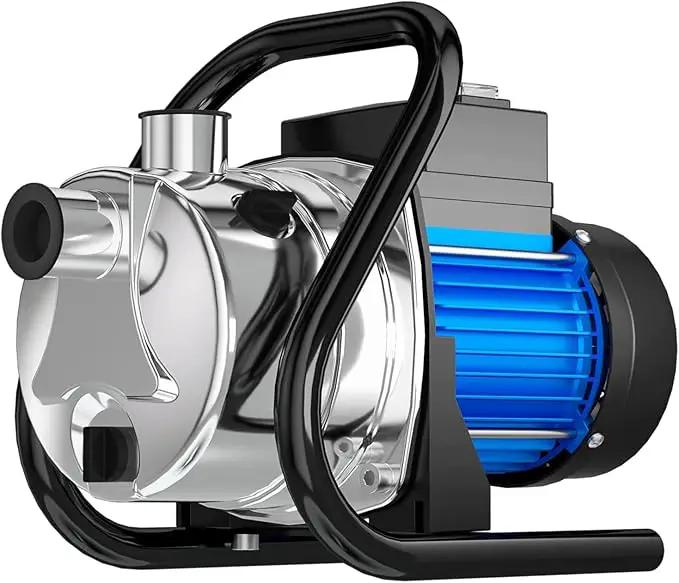 1.6 HP Portable Water Transfer Pump 1500 GPH Electric Shallow Well Pump Garden Booster Pumps for Draining Irrigation Lawn Farm Water Removal by GreenHaven Gardens