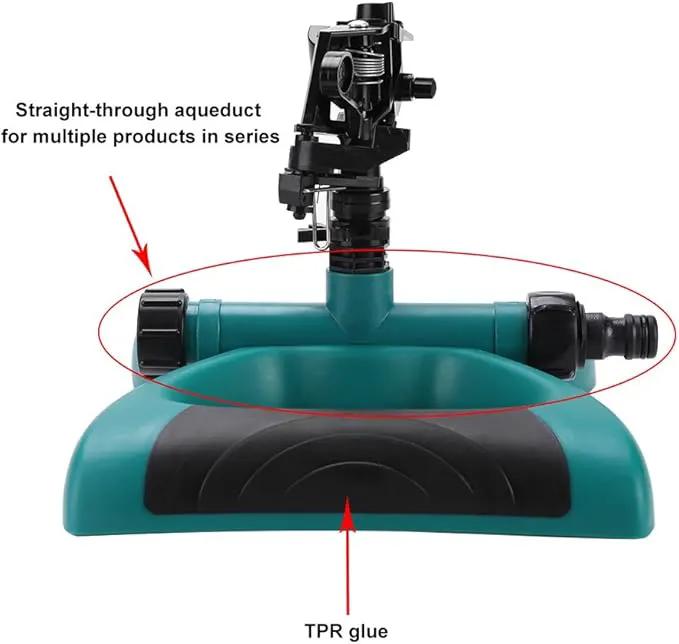 ViaGasaFamido Lawn Sprinkler Automatic Rotary Sprinkler 360° Rotating Sprinkler Irrigation System Large Coverage Area for Watering Garden Yard Trees Shrubs by GreenHaven Gardens