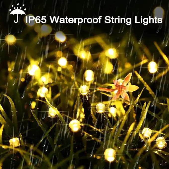 Solar Christmas Lights Outdoor, 98.4ft 300 LED Solar Fairy String Lights, 8 Modes Waterproof Christmas Lights for Garden, Patio, Bush, Home, Party, Wedding, Holiday, Tree Decorations (Warm White) by GreenHaven Gardens
