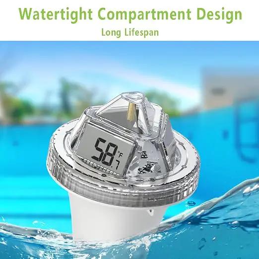RAINPOINT Anti-Fog 360° Reading WiFi Digital Pool Thermometer Floating for Ice Bath,Double-Layer IP68 Waterproofing Remote Temperature Monitor E-Mail&Push Notification Hot Tub SPA,Fish Tank,Aquarium by GreenHaven Gardens