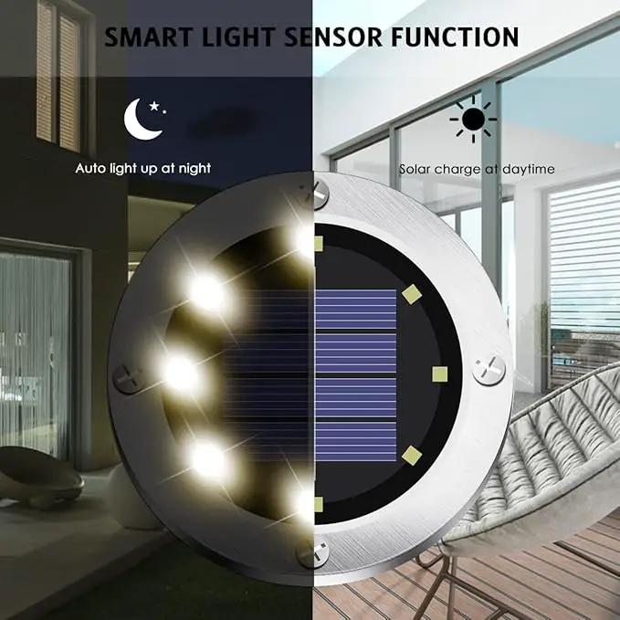 Solar Outdoor Lights 12 Packs, Waterproof Solar Pathway Lights Bright In-Ground Lights Lighting Decor for Garden, Lawn, Patio, Yard, Driveway, Step and Walkway Warm Light by GreenHaven Gardens