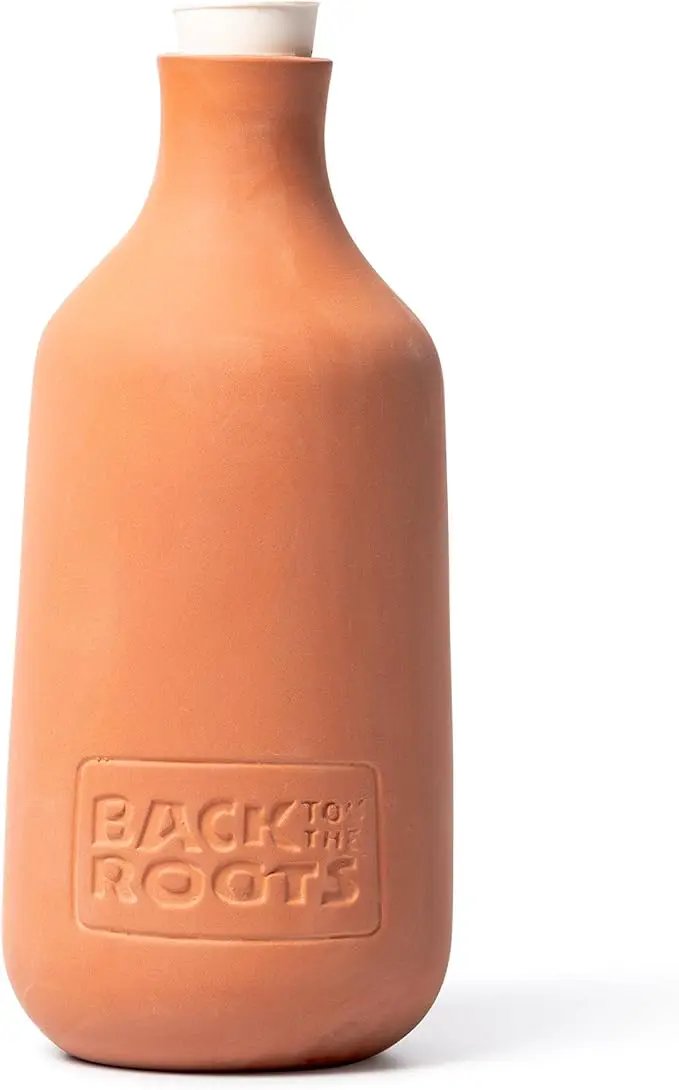 Back to the Roots Self-Watering Terracotta Olla Pot, 700mL Provides 1 Week of Precision Watering by GreenHaven Gardens
