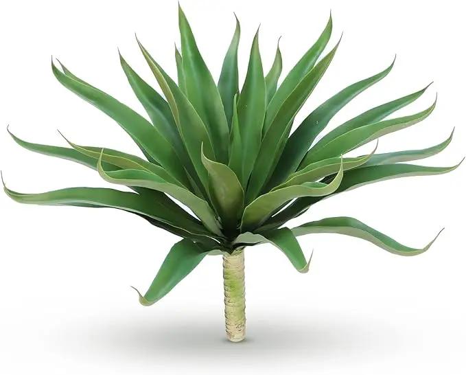 Velener Fake Agave Artificial Plant: Unpotted Fake Agave Plant for Room Decor, UV Resistant Faux Agave Plant for Outdoor/Indoor Decor, 22 inches, Set of 1 by GreenHaven Gardens