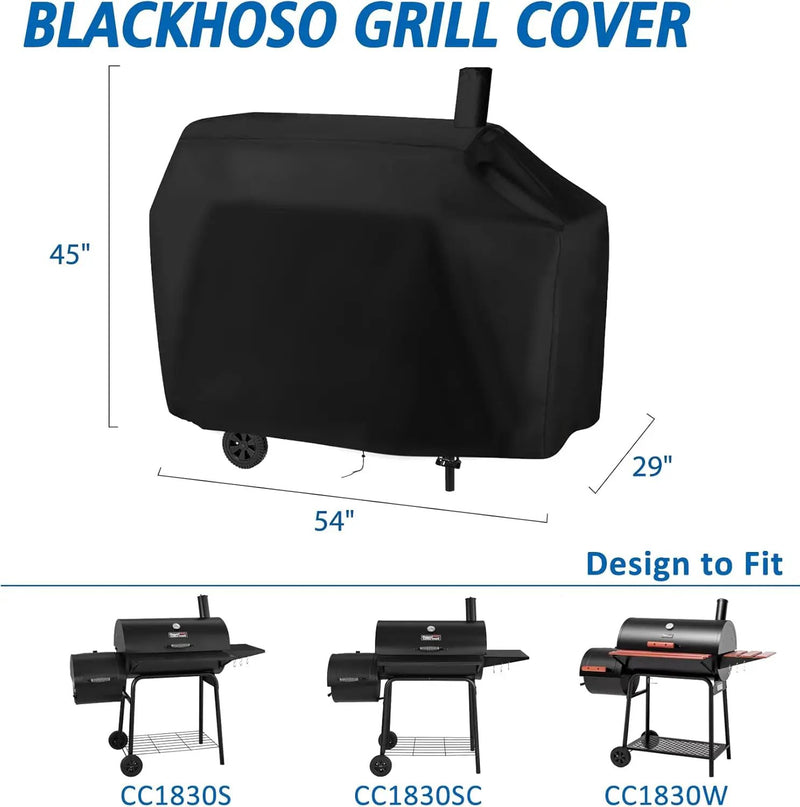 Charcoal Grills Cover for Royal Gourmet CC1830W 30 Barrel Charcoal Grill&for CC1830S Charcoal Grill, Heavy Duty Waterproof Cover, Outdoor BBQ Grilling Cover by GreenHaven Gardens