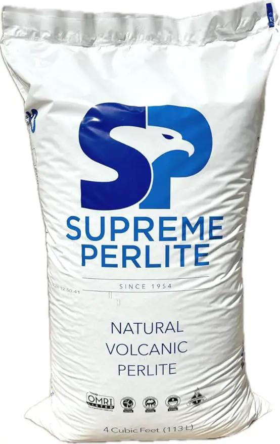 Supreme Horticulture Coarse Grade Perlite 4 Cubc Foot 113 Liters 120 Quarts - Indoor & Outdoor Use Coarse Grade by GreenHaven Gardens