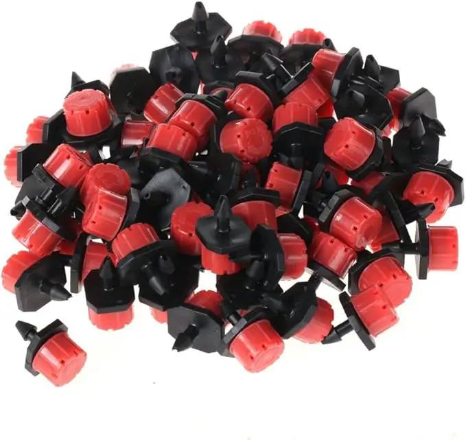 Penta Angel 50/100/200 Pcs Adjustable Irrigation Sprinklers Watering Drippers Sprinklers Emitter Drip System On 1/4" Barb (50) by GreenHaven Gardens