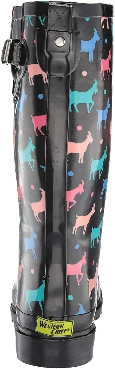 Western Chief Women's Tall Waterproof Rain Boot Outdoor Garden Shoes by GreenHaven Gardens