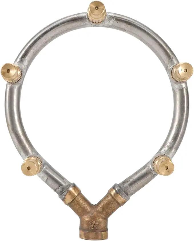 Misting Nozzle Stainless Steel 5 Head Adjustable Circular Irrigation Sprinkler Misting for Garden Watering by GreenHaven Gardens
