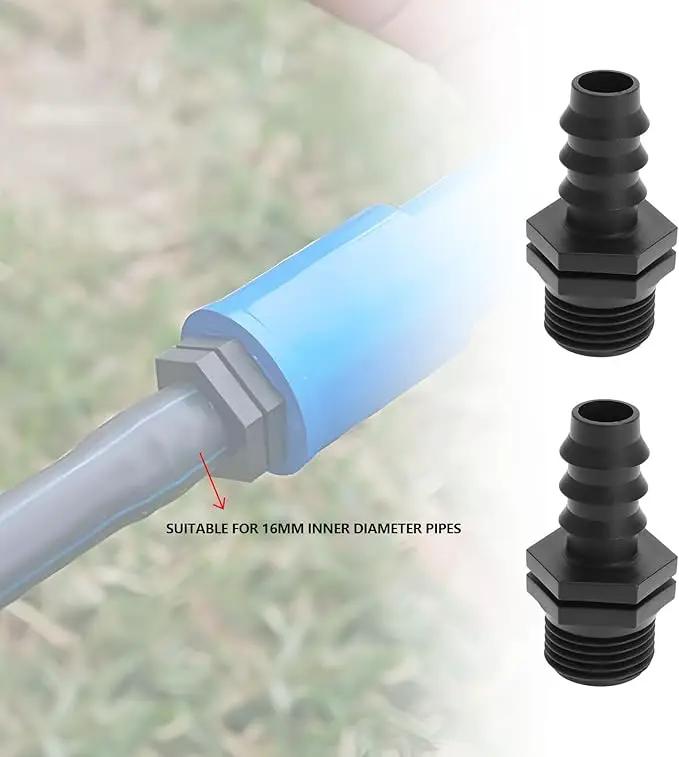 SING F LTD 20pcs 16mm to 1/2 Inch Couplings Irrigation Hose Connector Garden Hose Connector Kit Barb Connector for Drip Irrigation System Garden Pipe Fitting by GreenHaven Gardens