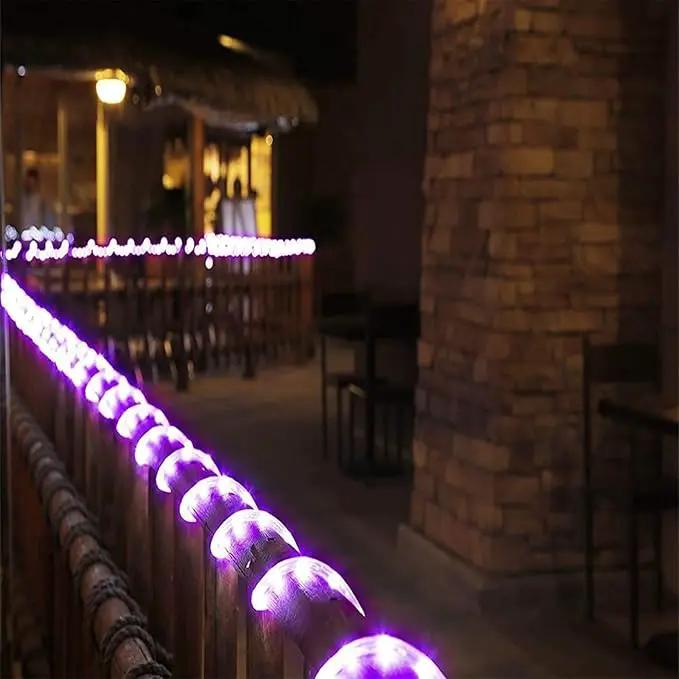 150ft LED Rope Lights Outdoor, 1080 LED Connectable and Flexible Tube Lights with 8 Modes, Waterproof LED Rope Lighting for Garden, Patio, Bedroom, Party, Pool, Indoor Outdoor Decoration (Purple) by GreenHaven Gardens