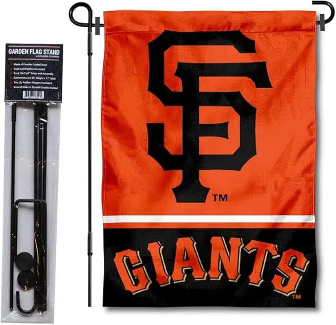 WinCraft San Francisco Giants Garden Flag with Stand Holder by GreenHaven Gardens