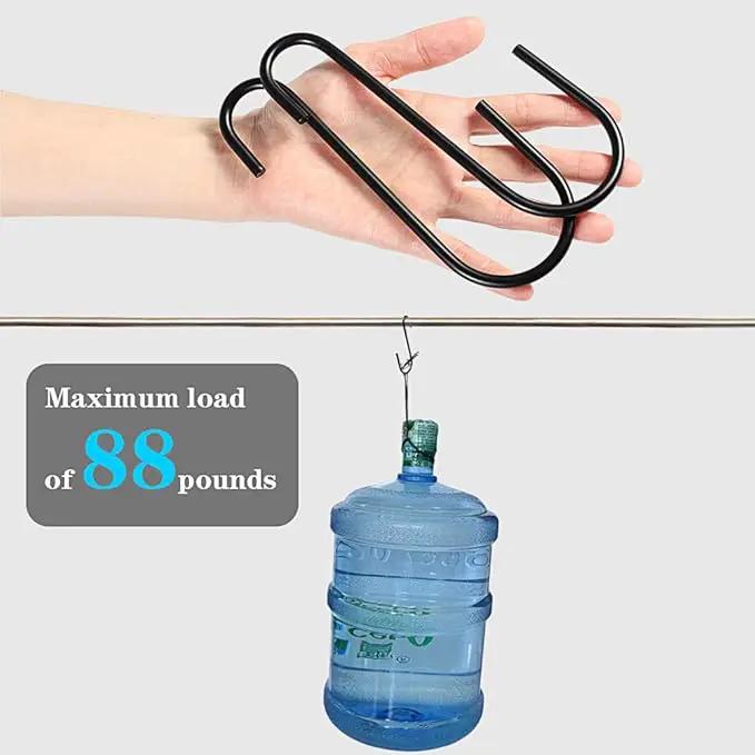 Vindar 4 Pack 6 Inches Bird Feeders Hooks Extra Large S Shape Hooks Heavy Duty S Shape Hook for Hanging Wind Chimes, Garden Ornaments, Gardening Tools, Bird House, Lanterns, Kitchenware by GreenHaven Gardens