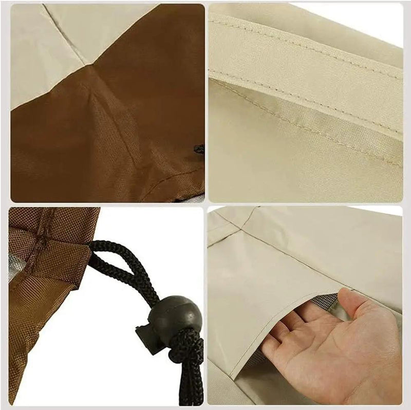 52 Inch Outdoor Prep Table Cover for Keter Unity XL Portable Outdoor Storage Cabinet Heavy Duty Waterproof BBQ Grill Prep Table Cover Patio Bar Cooking Cart, Beige by GreenHaven Gardens