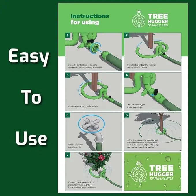 Tree Sprinkler with 360° Outward Direction | Water Sprinkler for Trees That Reaches The Nutrition Zone for Tree Root Watering (11") by GreenHaven Gardens