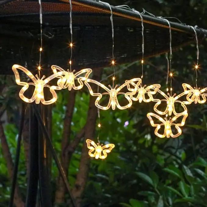 Solar USB String Butterfly Lights Indoor Outdoor 10 LED Fairy Light Decorations for Garden Fence Patio Yard Christmas Tree, Lawn, Patio, Party Decoration (USB Light) by GreenHaven Gardens
